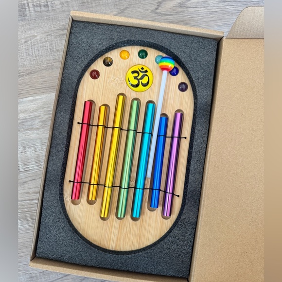 7-Piece Energy Chime Chakra Set Sonic Colorful musical - Picture 2 of 4